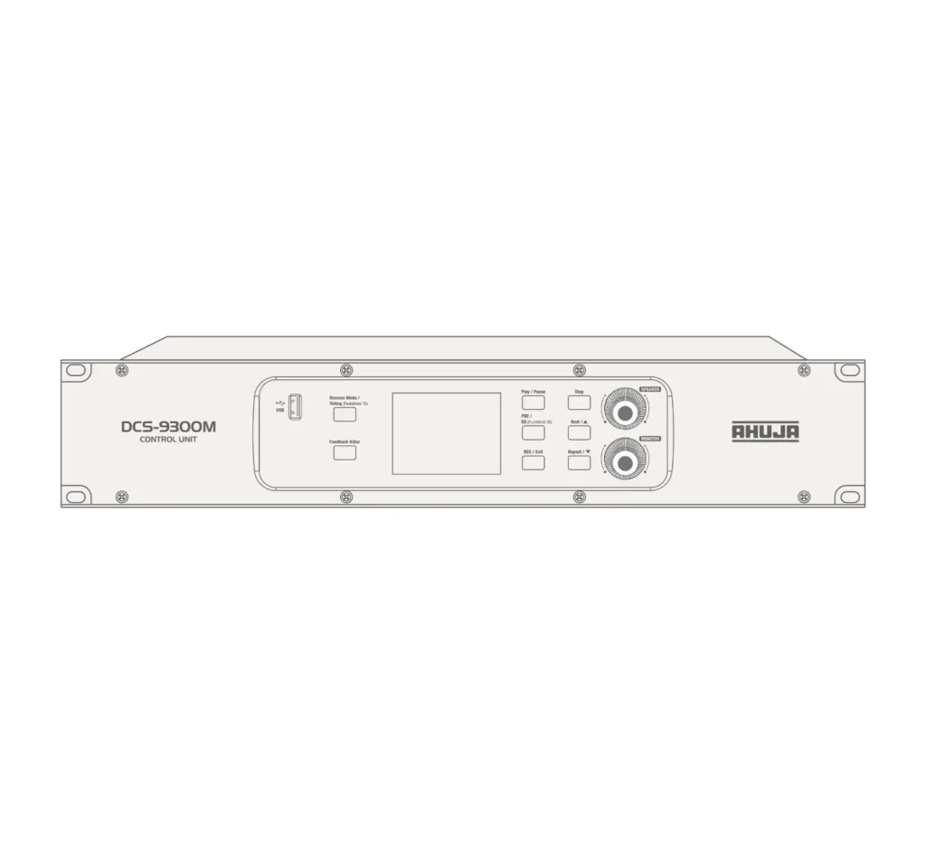 Ahuja DCS-9300M Digital Conference System Central Amplifier