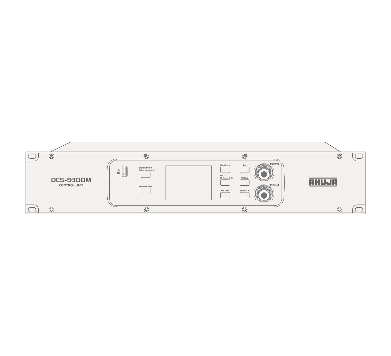 Ahuja DCS-9300M Digital Conference System Central Amplifier Ahuja DCS-9300M Digital Conference System Central Amplifier